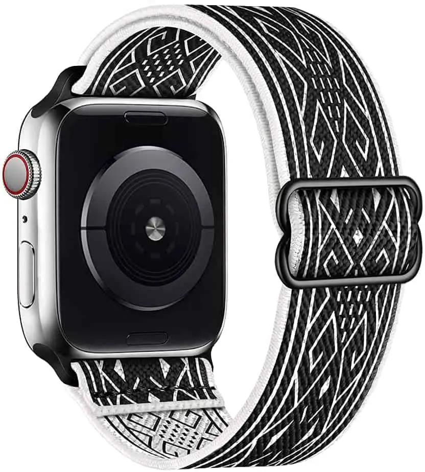 Best Apple watch band for surfing overall: SIRUIBO Stretchy Nylon Solo Loop Bands