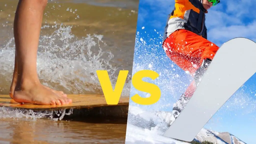 Skimboarding vs snowboarding