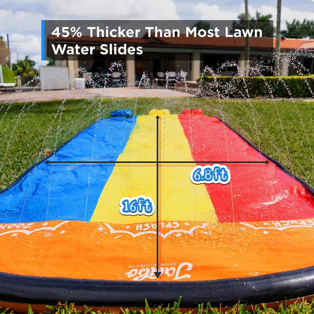 Cheap budget slip and slide for skimboarding: Jambo Triple Lane