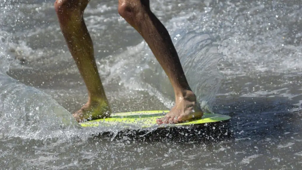 What is a skimboard used for