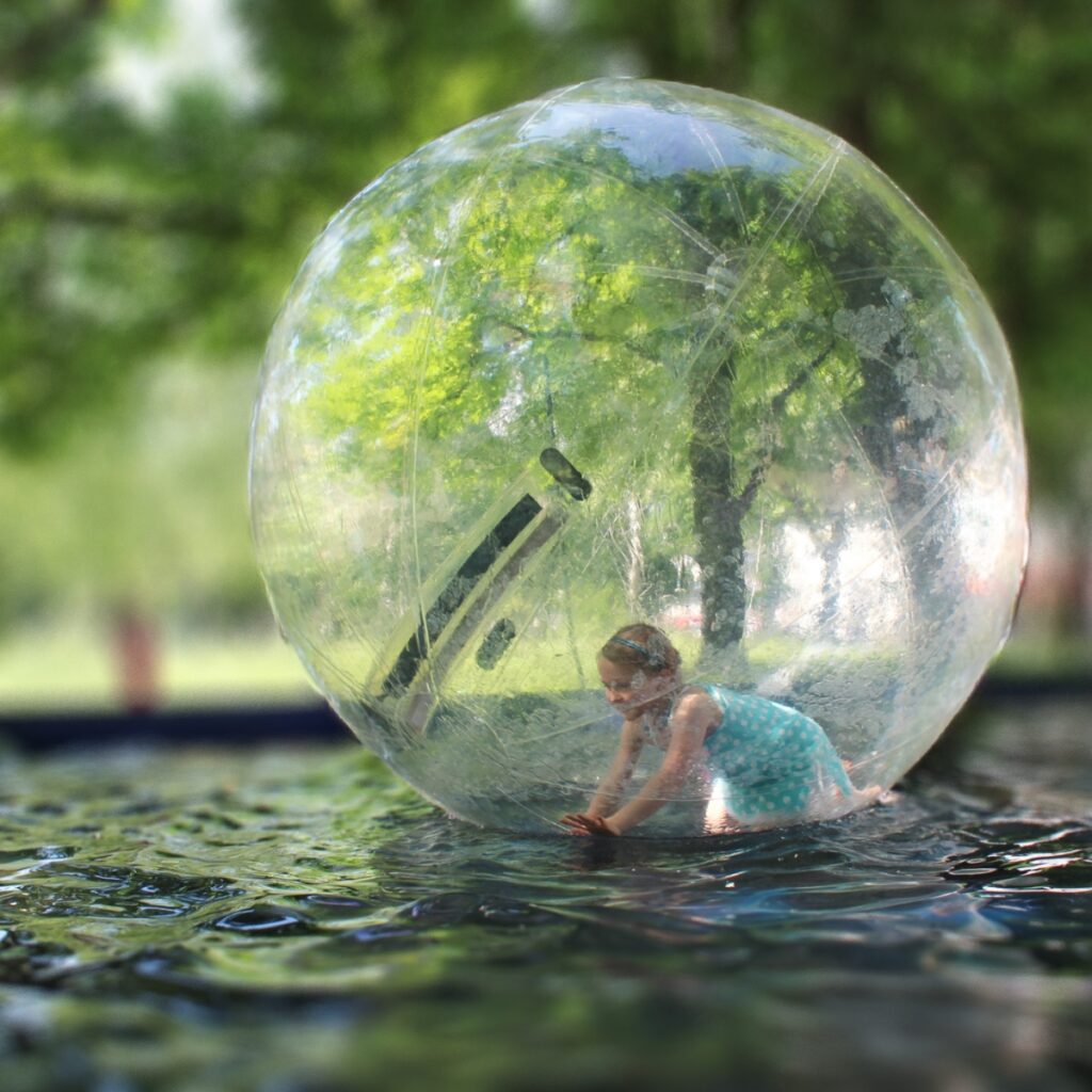 Are water walking zorbing balls safe