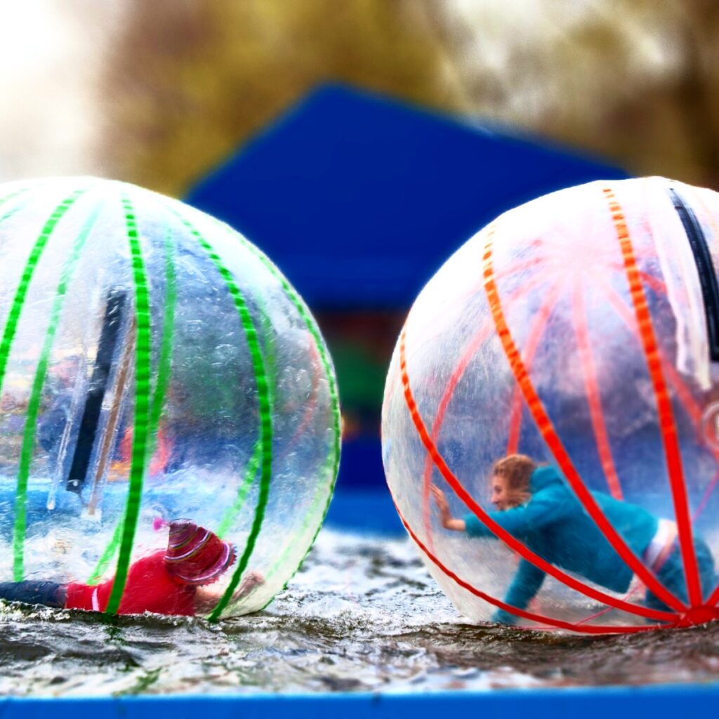 How long can you stay in a zorb ball